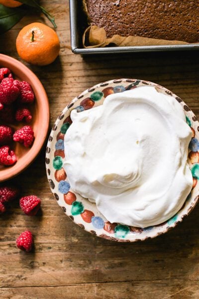 Whipped Cream in a bowl