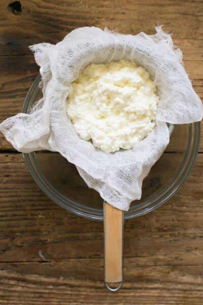 Homemade ricotta