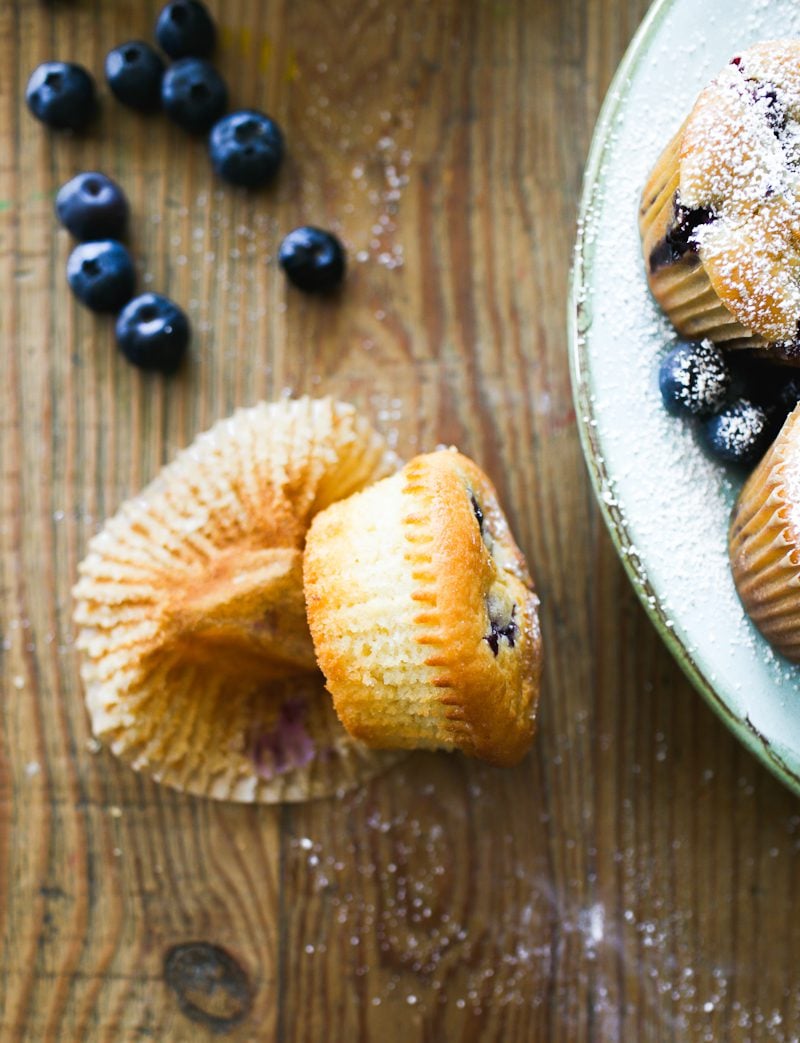 Sourdough blueberry muffin