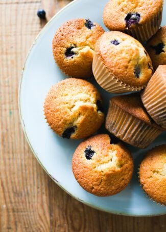 Sourdough Blueberry Muffins