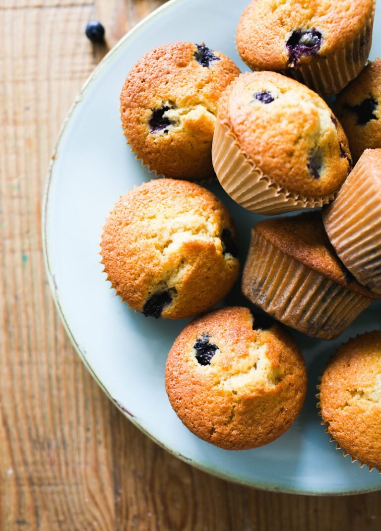 Homemade Sourdough Blueberry Muffins {Overnight!} The Clever Carrot