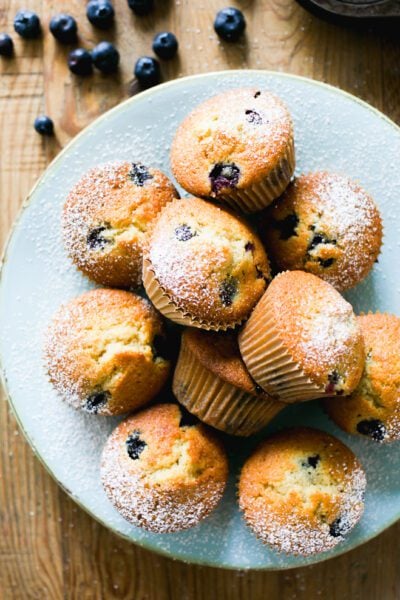 Sourdough Blueberry Muffins