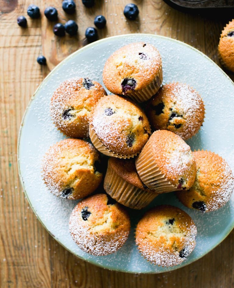 Homemade Sourdough Blueberry Muffins {Overnight!} The Clever Carrot
