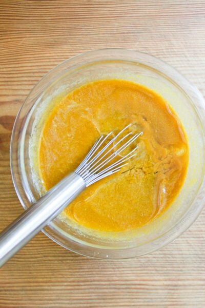 Batter ingredients w/ oil