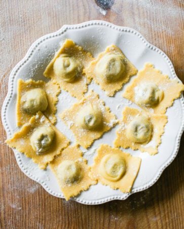 Homemade Mushroom Ravioli