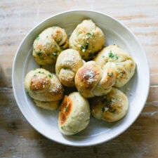 Sourdough Garlic Knots With Roasted Garlic And Pecorino Cheese-image
