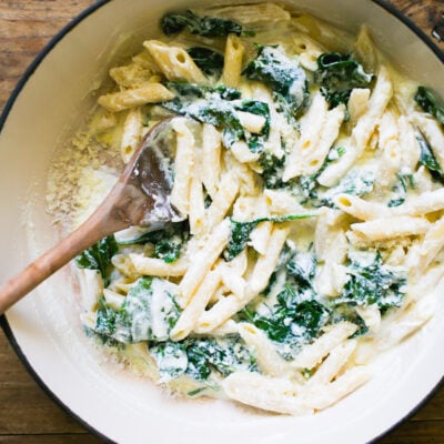 Ultra-Quick Lemon Ricotta Pasta With Spinach