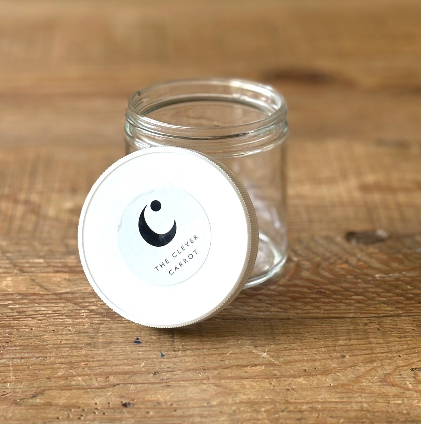 Glass Sourdough Starter Jar (16 oz) The Clever Carrot