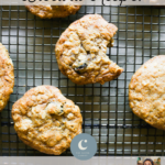 Sourdough oatmeal raisin cookies