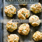 Sourdough biscuits with cheddar and scallion