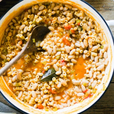 Soul Warming, One-Pot Pasta E Fagioli (Pasta & White Bean Soup)