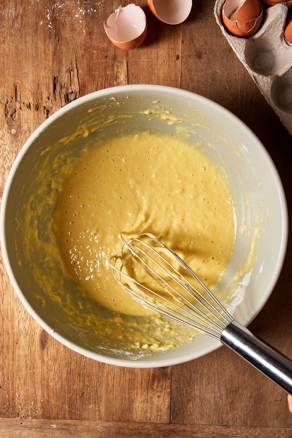 Sourdough zucchini slice batter