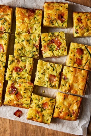 Sourdough zucchini slice