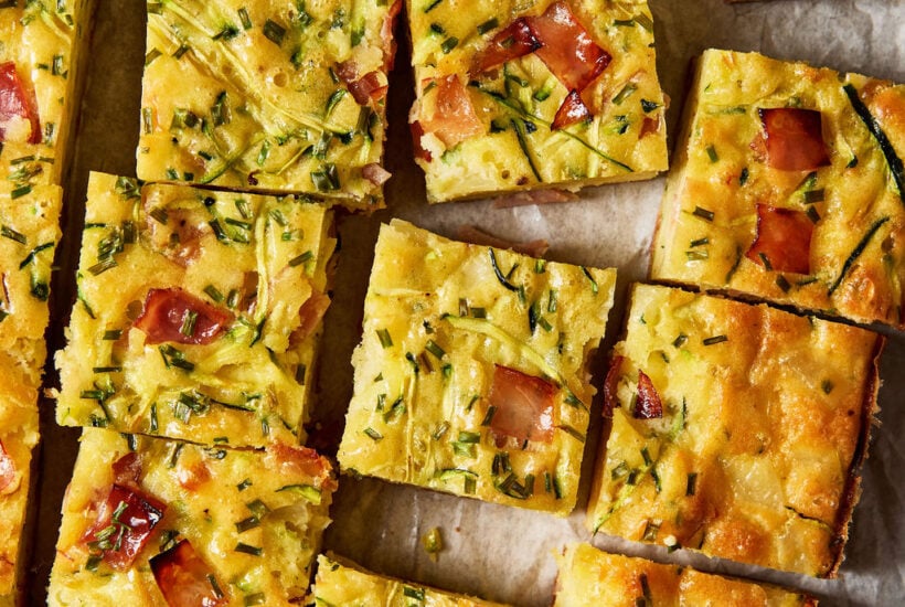 Sourdough zucchini slice