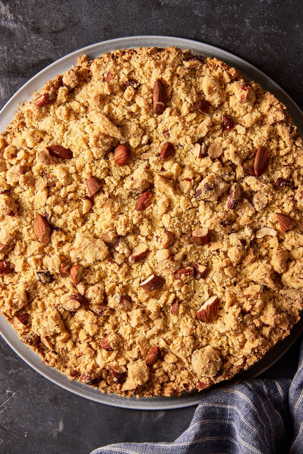 Golden baked Sbrisolona.