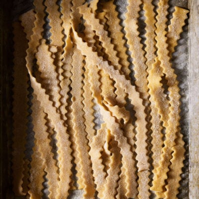 Hand-Cut Sourdough Mafaldine Pasta
