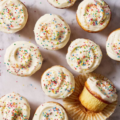 Sourdough French Yogurt Cupcakes